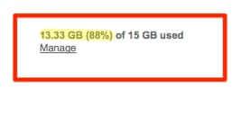 88 percent gmail storage used-1