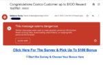 Costco survey reward rewards email scam