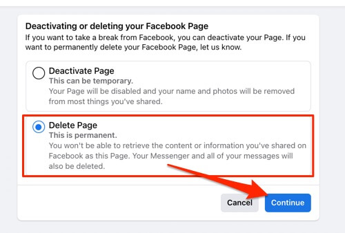 Here are the 10 Steps for How to Delete a Facebook Page in 2022 step #7