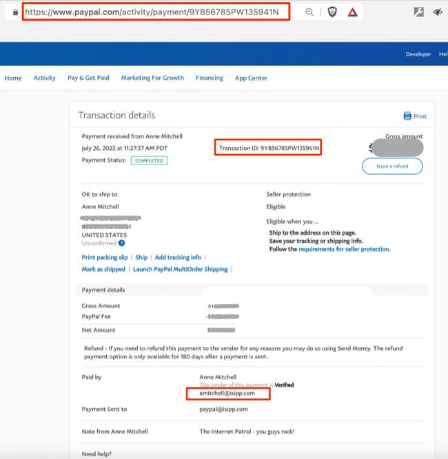 How to Find a Buyer's Email Address on Paypal