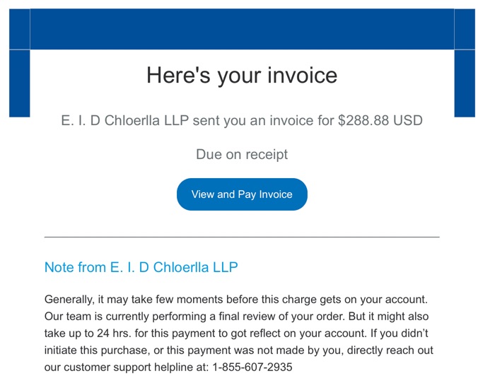 New Paypal Invoice Scam Emails Come from Paypal and Uses Actual Paypal Links