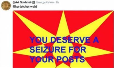 you deserve a seizure for your posts weaponized tweet