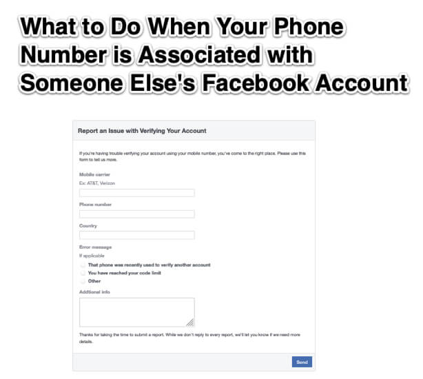 What to Do When Your Phone Number is Associated with Someone Else_s Facebook Account