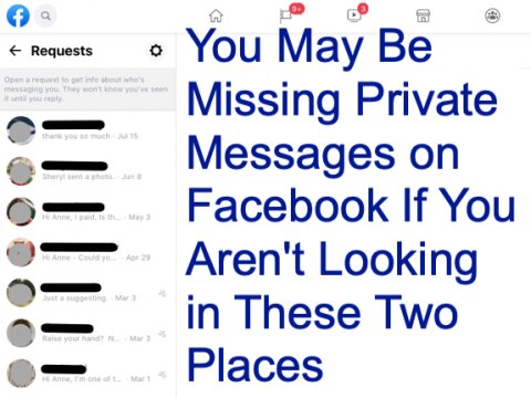 You May Be Missing Private Messages on Facebook If You Aren't Looking in These Two Places