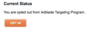 ads by adblade opt out