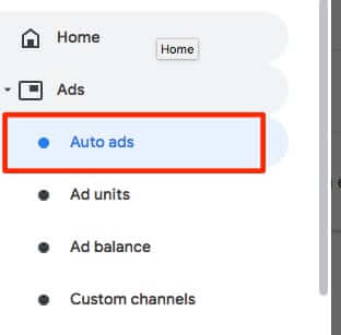 adsense auto ads settings