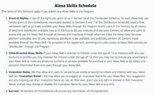 alexa skills schedule