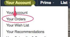 amazon account orders