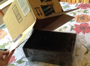 amazon echo box out of shipping box