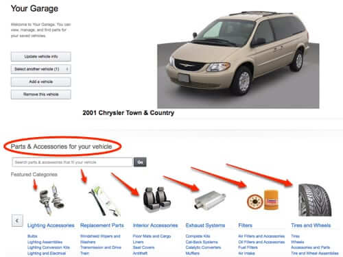 amazon garage parts for your car