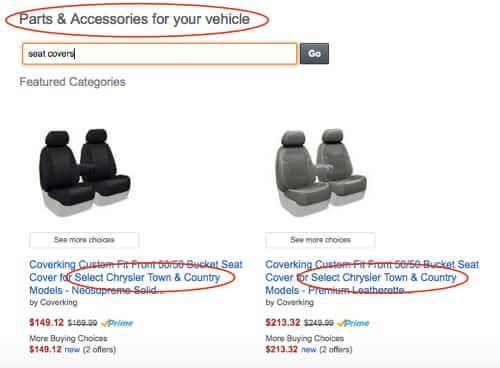 amazon garage seat covers for town and country