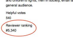 amazon profile reviewer ranking
