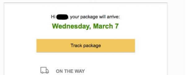 amazon your package will arive
