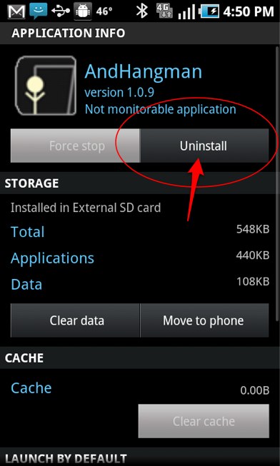 android-application-uninstall