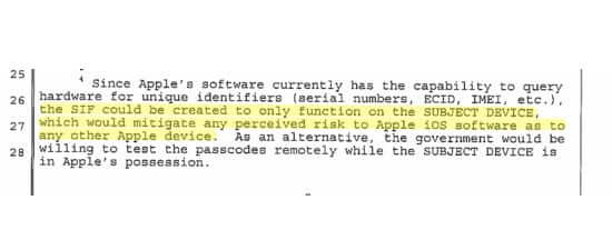 apple fbi footnote 4 page 8 subject device only featured image