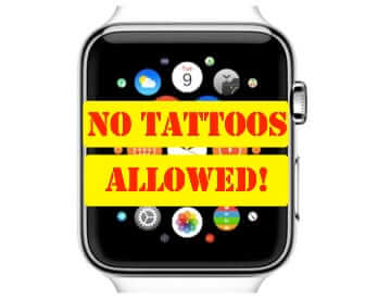 apple watch no tattoos