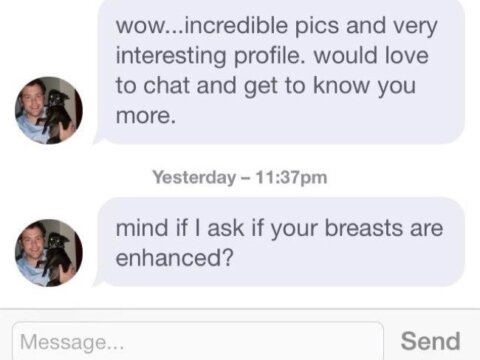 are they real mind if I ask if your breasts are enhanced