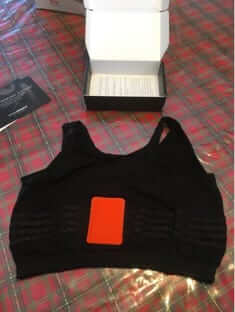 back of soma smart fitting bra battery pack