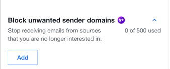 block domains with Yahoo