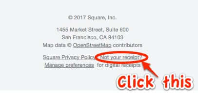 change remove address from square how to
