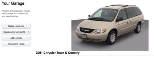chrysler town and country added to amazon garage