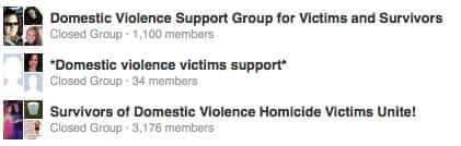 closed domestic violence facebook groups