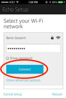 connect echo to home wifi