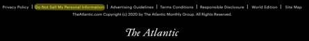 do not sell my personal information the atlantic