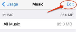 edit all music on iphone