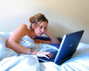 email in bed