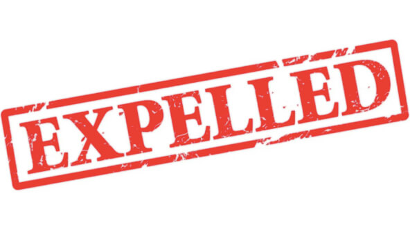 expel expelled deplatform deplatforming
