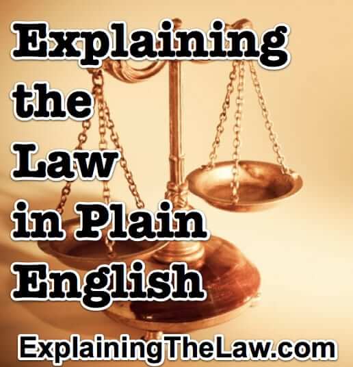 explaining the law in plain english