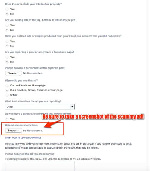 facebook ad reporting form expanded