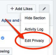 facebook edit privacy settings for like likes section