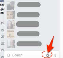facebook messenger settings icon