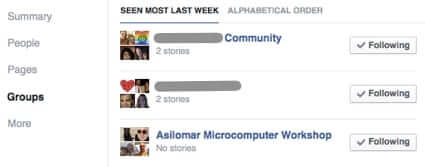 facebook newsfeed preferences groups