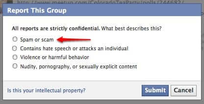 facebook-report-spam-group