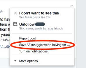 facebook save link
