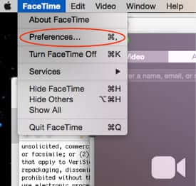 facetime preferences