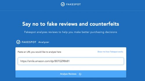 fakespot fake amazon review vendor