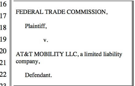 federal trade commission ftc lawsuit against at and t