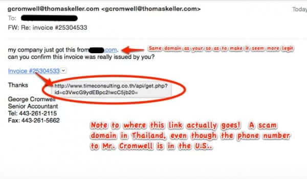 george cromwell scam email thomas keller