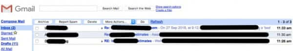 gmail compact view