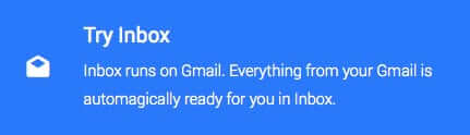 google inbox runs on Gmail