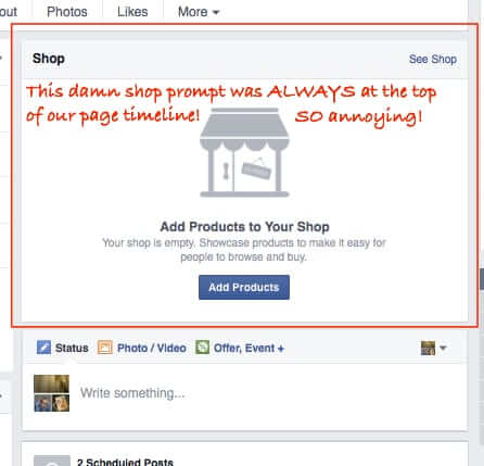 how to delete facebook shop from facebook page-1