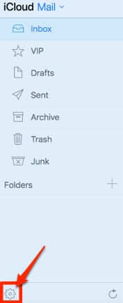 icloud email mail folders