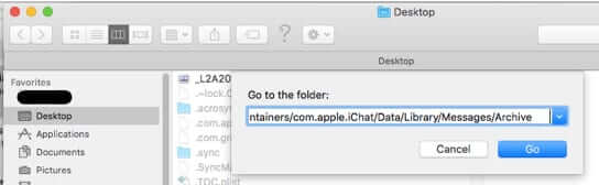 how to find imessage ichat messages archive on mac