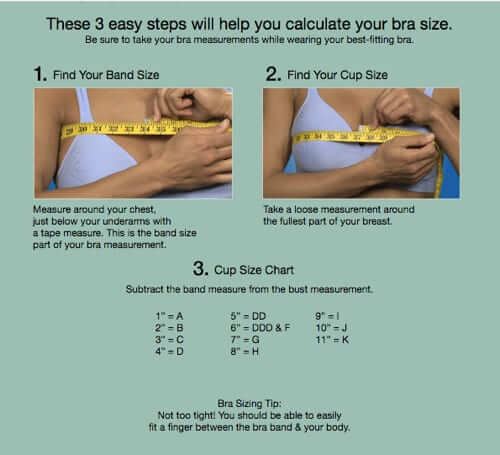 how to find your correct bra size