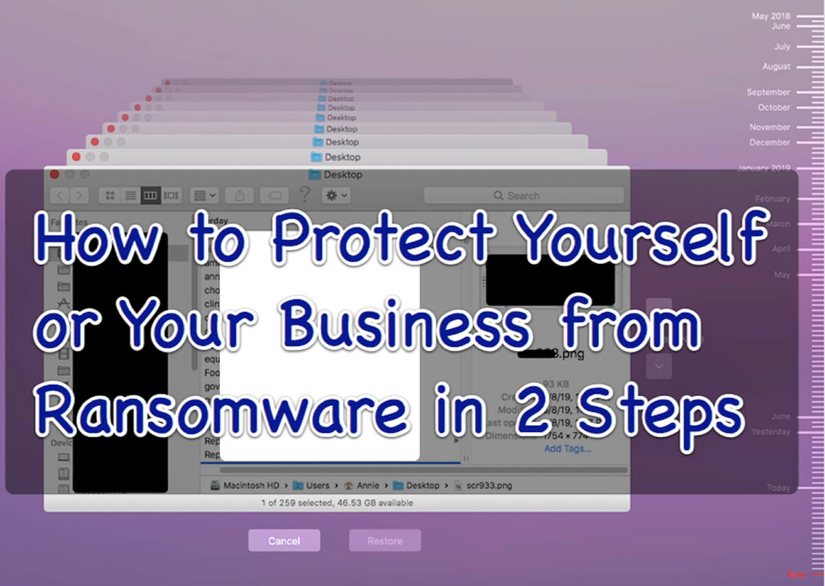 how to protect yourself or your business from ransomware in 2 steps