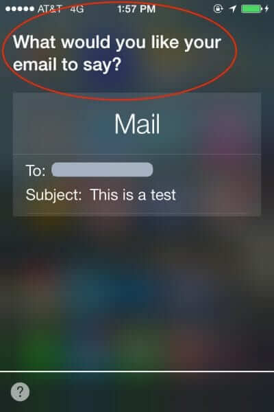 how to send email with siri